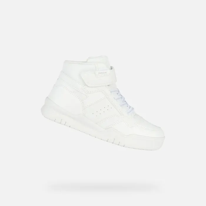 Geox Sneakers PERTH F High Top Sneakers White Junior Boy Geox White 8211 Kids Geox Sneakers PERTH F High Top Sneakers White Junior Boy Geox White 8211 Kids
