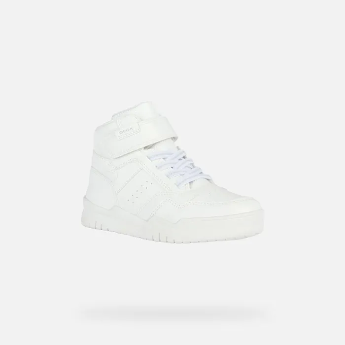 Geox Sneakers PERTH F High Top Sneakers White Junior Boy Geox White 8211 Kids