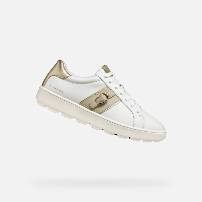 Geox Sneakers SPHERICA ECUB1 WOMAN WhiteLight Taupe Low Top Sneakers Whitelight Taupe 8211 Woman