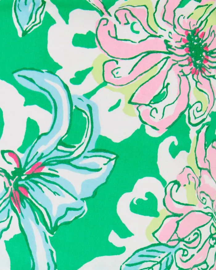 Girls Lilly Pulitzer Girls Dresses and Rompers Girls Josephine Cotton Dress Spearmint Blossom Views