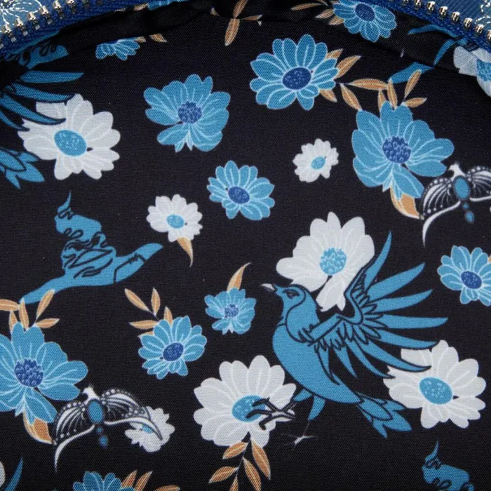 Harry Potter Ravenclaw House Floral Tattoo Mini Backpack Unisex Loungefly Backpacks Harry Potter Ravenclaw House Floral Tattoo Mini Backpack Unisex Loungefly Backpacks