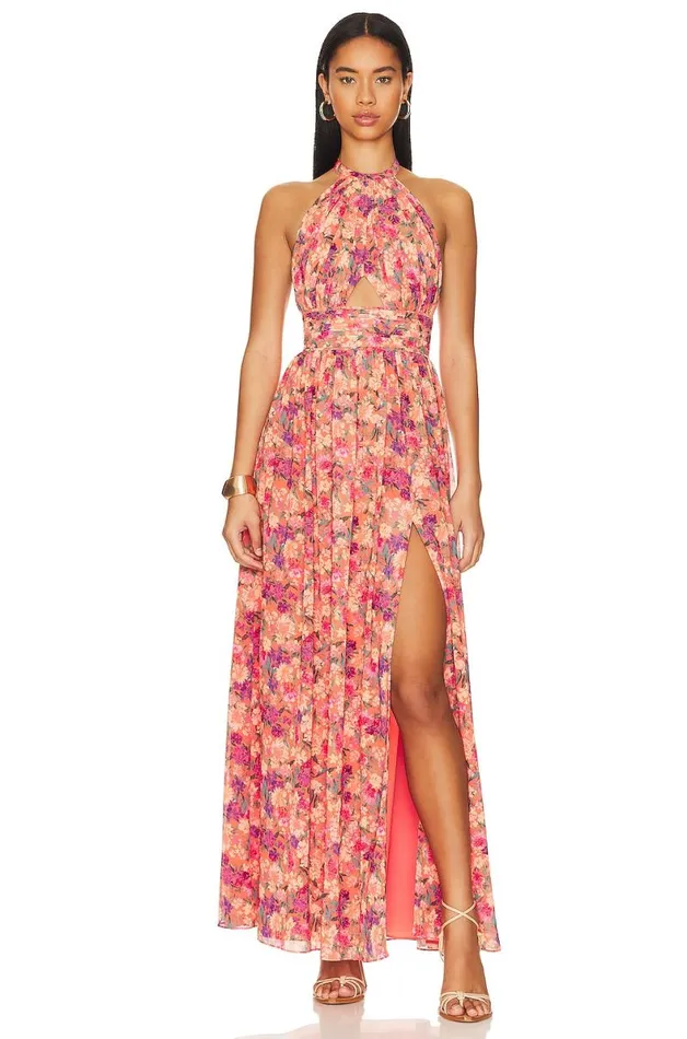 Hazel Gown Impressionist Floral Women Lovers and Friends Dresses