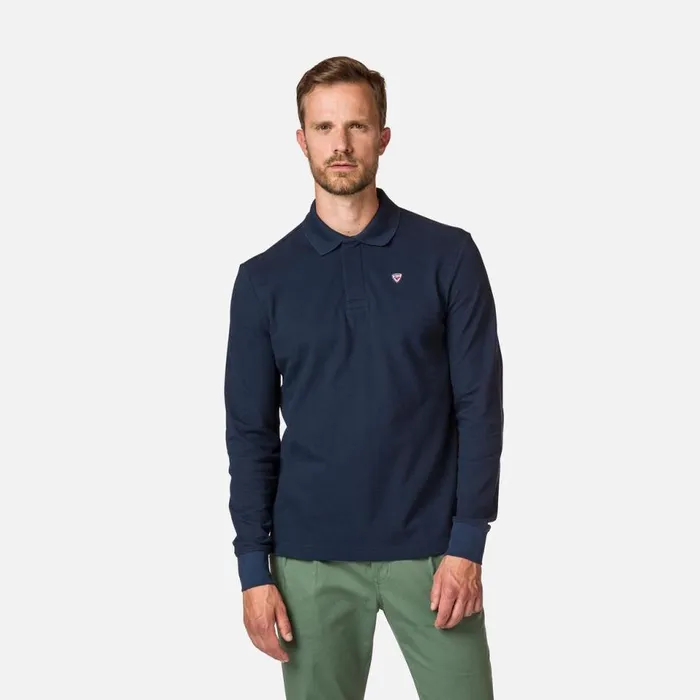 Herren Polos Und TShirts Rossignol LANGARMPOLOSHIRT FR HERREN ROSSI Darknavy715