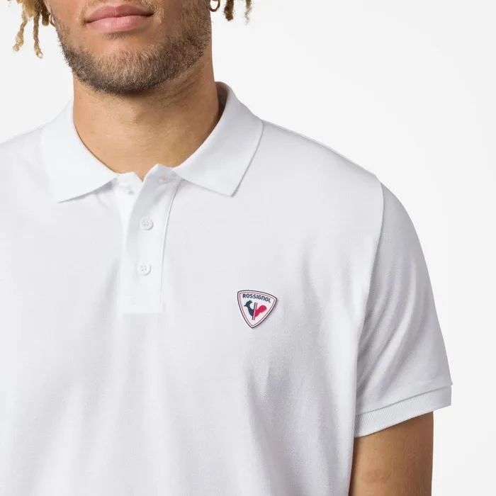 Herren Polos Und TShirts Rossignol Polohemd Mit Logo Fr Herren White100