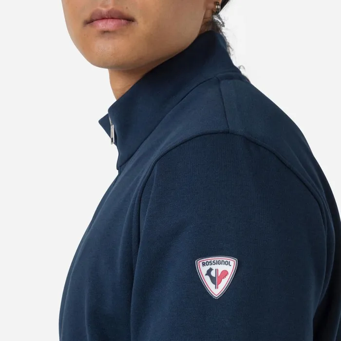 Herren Sweatshirts Und Pullover Rossignol Herrensweatshirt Mit Logo Und Durchgehendem Reiverschluss Darknavy715
