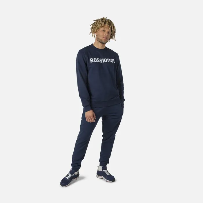 Herren Sweatshirts Und Pullover Rossignol Herrensweatshirt Mit Logo Und Rundhalsausschnitt Darknavy715