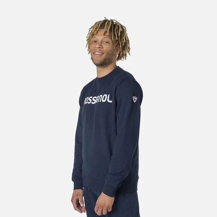 Herren Sweatshirts Und Pullover Rossignol Herrensweatshirt Mit Logo Und Rundhalsausschnitt Darknavy715