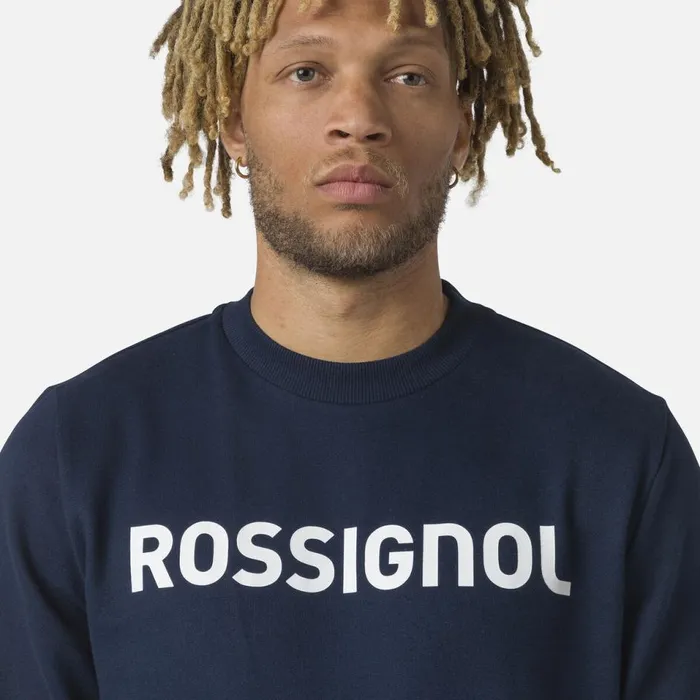 Herren Sweatshirts Und Pullover Rossignol Herrensweatshirt Mit Logo Und Rundhalsausschnitt Darknavy715