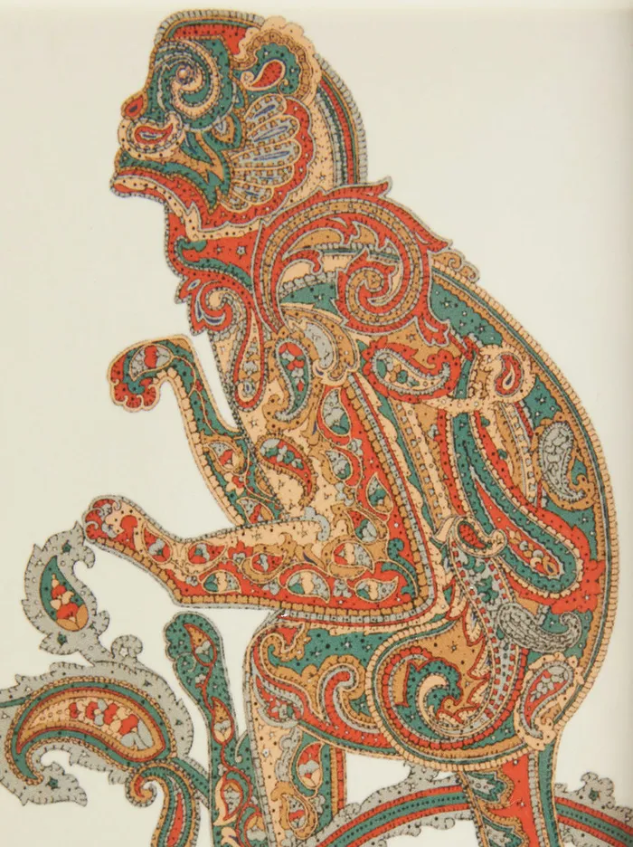 Home Rectangular Ceramic Tray With Monkey Etro Home Accessories