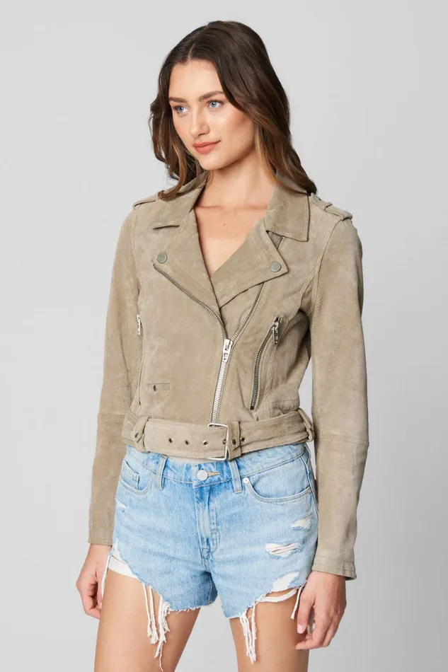 Jackets Women Blank Nyc Sand Stoner Moto Jacket Jackets Women Blank Nyc Sand Stoner Moto Jacket