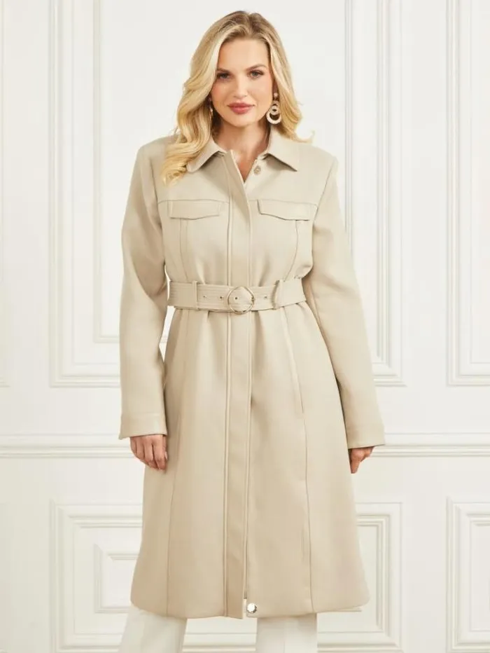 Jackets Women Marciano Maddy Trench Coat Natural Siena Multi