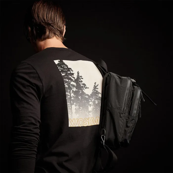 James Perse Graphics Mountain Terrain Graphic Tee Black 8211 Men