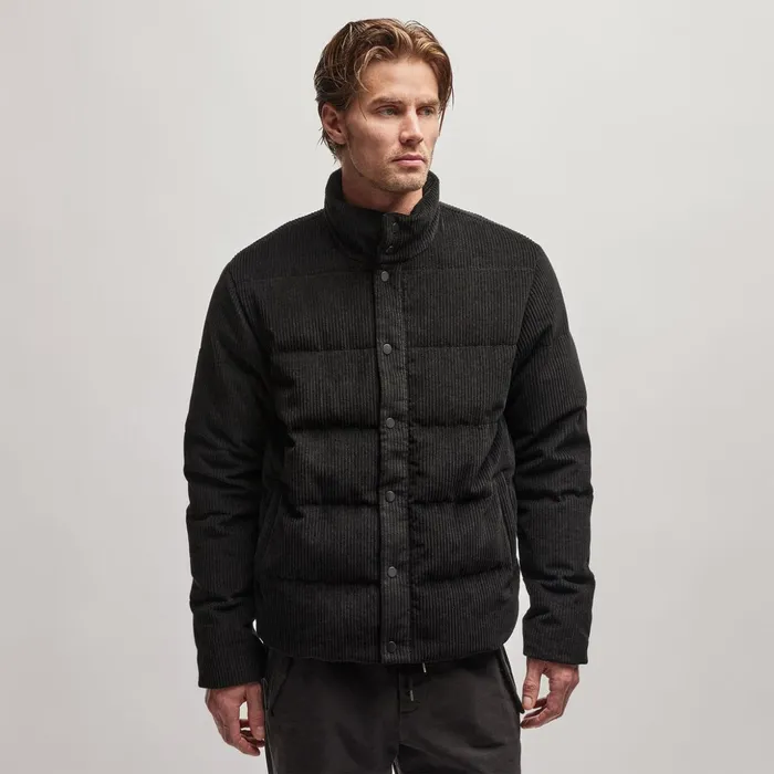 James Perse JacketsOuterwear Down Filled Cord Jacket Black 8211 Men