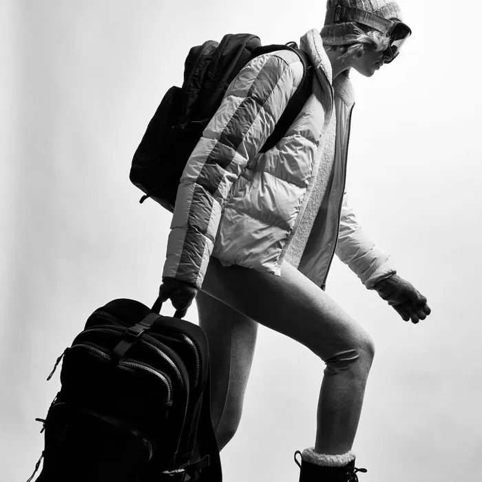 James Perse JacketsOuterwear Side Stripe Puffer Jacket Cloudsilver 8211 Women