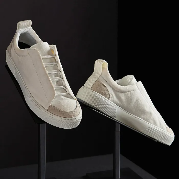 James Perse LaceUps WomenSINGLEQUOTEADDEDs Solstice Low Top Skate Sneaker Whitetaupe 8211 Women