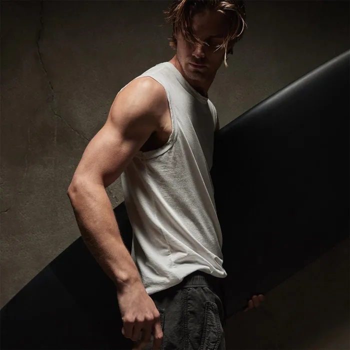 James Perse PolosNovelty Tops LA Muscle Tank White 8211 Men
