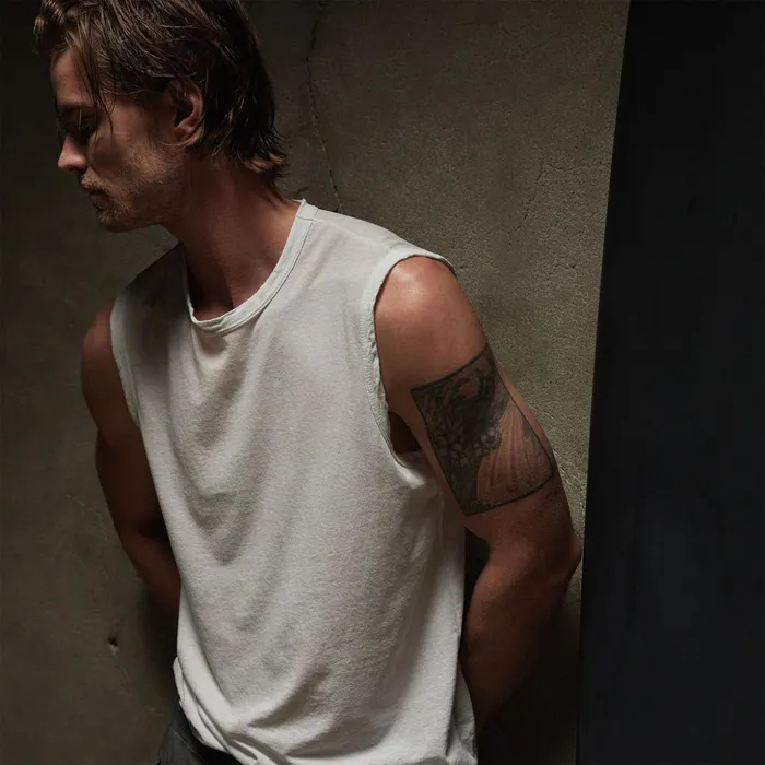 James Perse PolosNovelty Tops LA Muscle Tank White 8211 Men