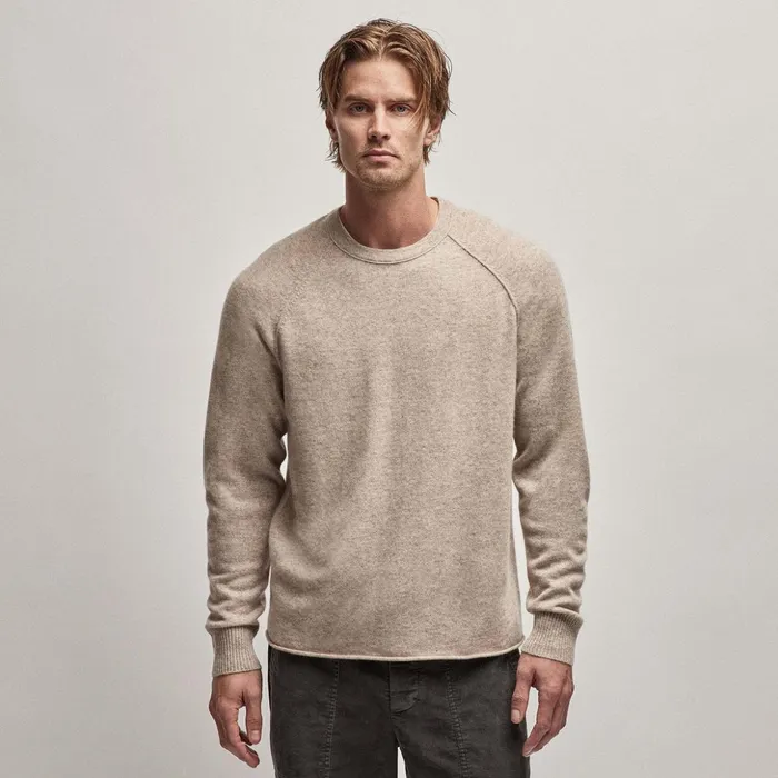 James Perse Sweaters Recycled Cashmere Raglan Stone 8211 Men