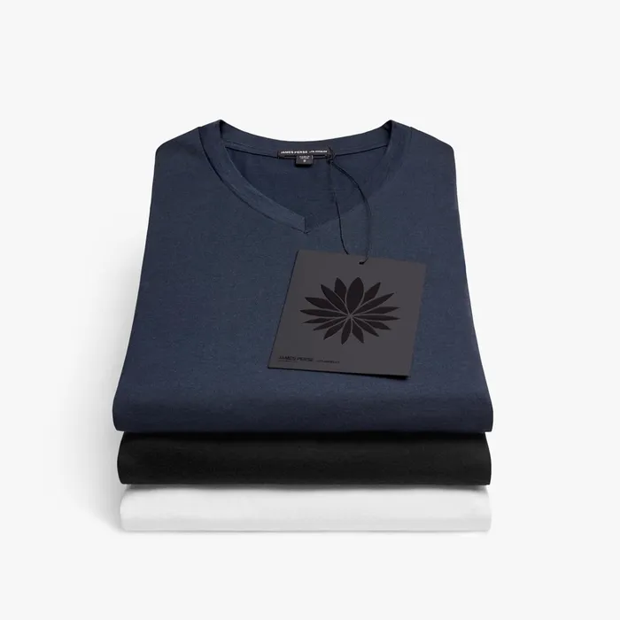 James Perse TShirts 3 Pack Luxe Lotus Jersey V Neck Tee Blackwhitefrench Navy 8211 Men James Perse TShirts 3 Pack Luxe Lotus Jersey V Neck Tee Blackwhitefrench Navy 8211 Men