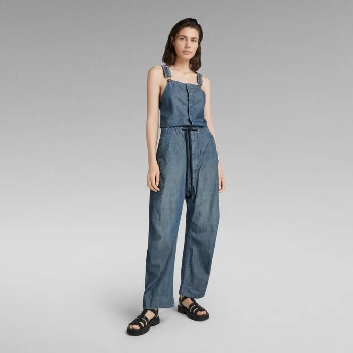 Jumpsuits Women GStar RAW 3D Bib Overall Antic Faded Aegean Blue