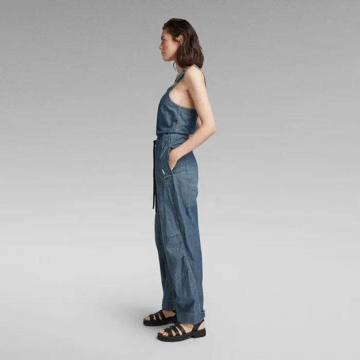 Jumpsuits Women GStar RAW 3D Bib Overall Antic Faded Aegean Blue