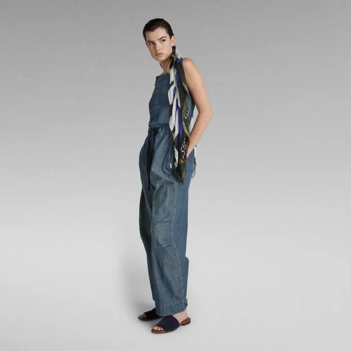 Jumpsuits Women GStar RAW 3D Bib Overall Antic Faded Aegean Blue