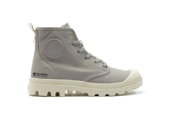 Kids Boots PALLADIUM PAMPA HI ZIP ORGANIC Grey Berry