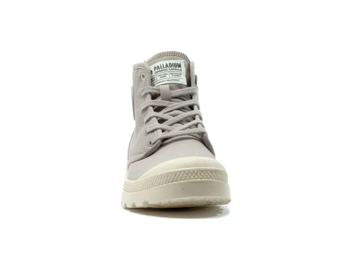 Kids Boots PALLADIUM PAMPA HI ZIP ORGANIC Grey Berry Kids Boots PALLADIUM PAMPA HI ZIP ORGANIC Grey Berry