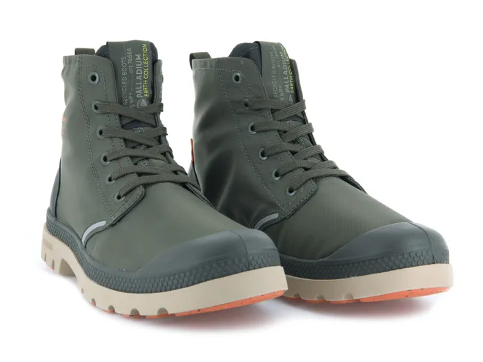 Kids Boots PALLADIUM PAMPA LITE RECYCLE WP Olive Nightbeluga Kids Boots PALLADIUM PAMPA LITE RECYCLE WP Olive Nightbeluga