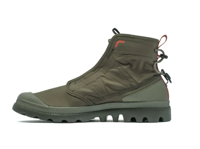 Kids Boots PALLADIUM PAMPA TRAVEL LITE RS Olive Night Kids Boots PALLADIUM PAMPA TRAVEL LITE RS Olive Night