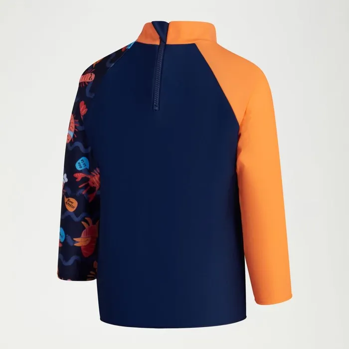 Kids Boy039s Rash Vests Speedo Boys Digital Long Sleeve Rash Top Blue