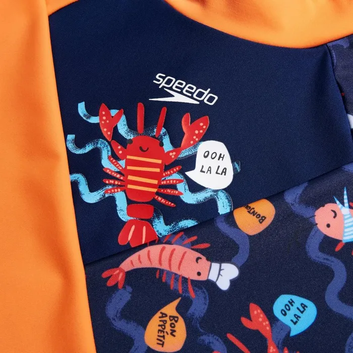 Kids Boy039s Rash Vests Speedo Boys Digital Long Sleeve Rash Top Blue
