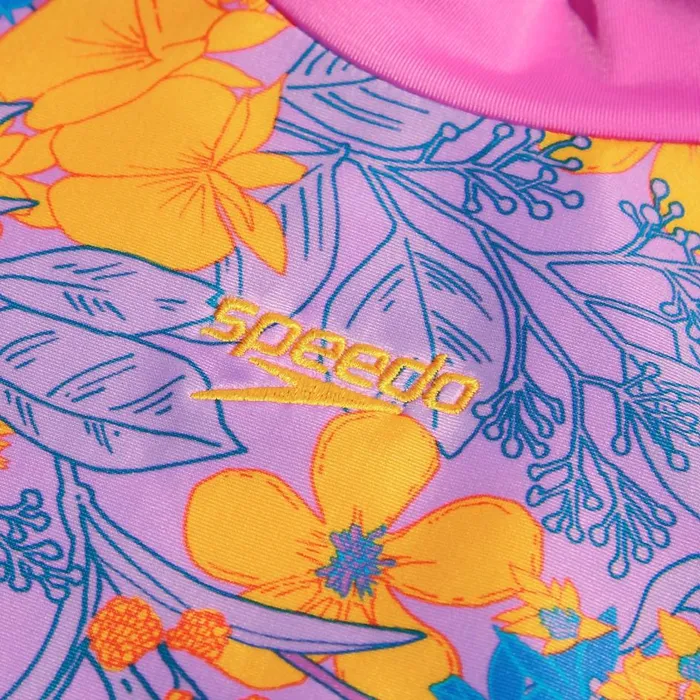 Kids Girl039s Rash Vests Speedo Girls039 Printed Long Sleeve Rash Top VioletMango Kids Girl039s Rash Vests Speedo Girls039 Printed Long Sleeve Rash Top VioletMango