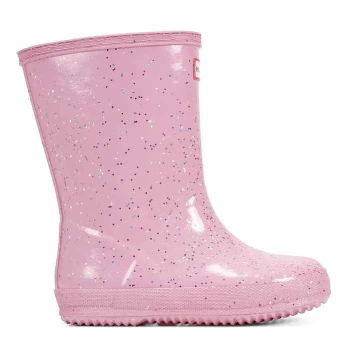 Kids Rain Boots Hunter Boots Kids First Giant Glitter Insulated Waterproof Rain Boots Light Pink