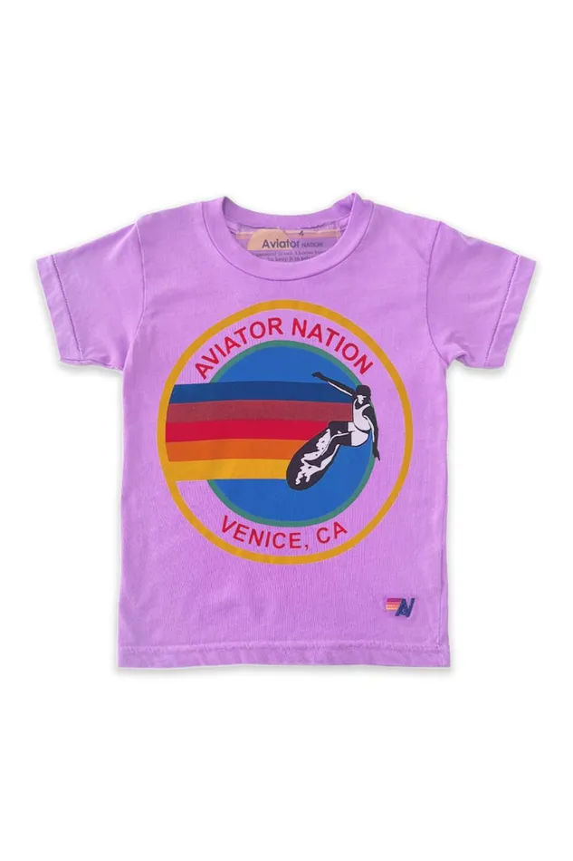 Kids Tees Aviator Nation Tee 8211 Neon Purple
