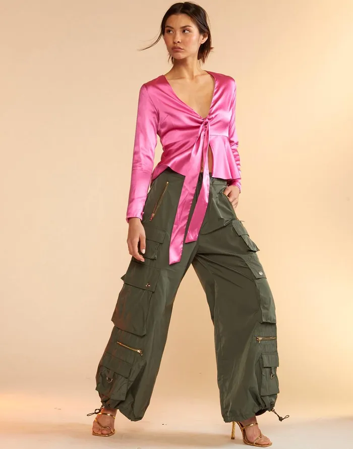 Kim Cargo Pant 8211 Drkgr Women Cynthia Rowley Bottoms