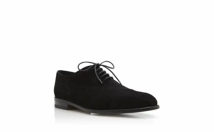 LaceUps Men Manolo Blahnik WITNEYBlack Suede Cap Toe Oxfords LaceUps Men Manolo Blahnik WITNEYBlack Suede Cap Toe Oxfords