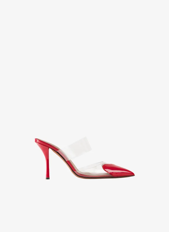 Lacquer Red LE CUR MULES IN PATENT CALFSKIN Women Alaa Mules