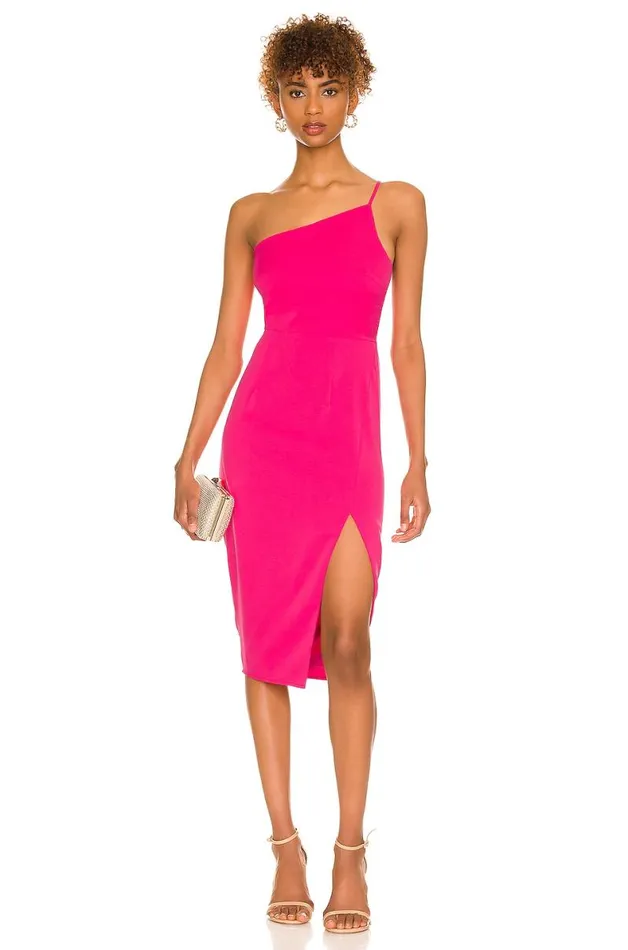 Lazo Midi Dress Hot Pink Women Lovers and Friends Dresses