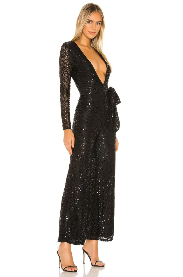 Leighton Jumpsuit Black Women Lovers and Friends Jumpsuits