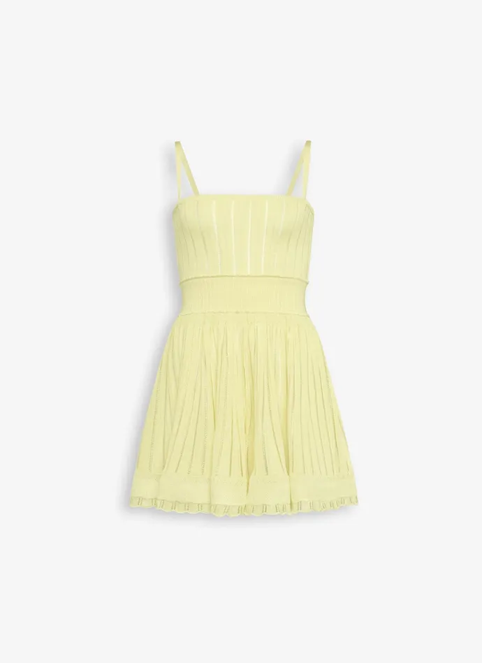 Light Yellow CRINOLINE PLAYSUIT Women Alaa Pants and Shorts