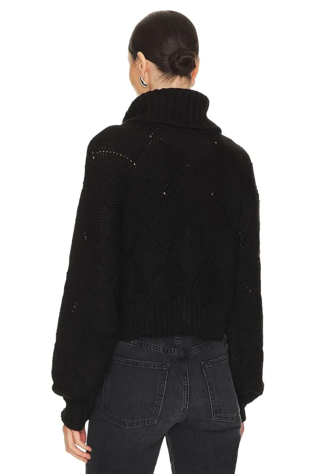 Lilah Turtleneck Black Women Lovers and Friends Sweaters and Knits