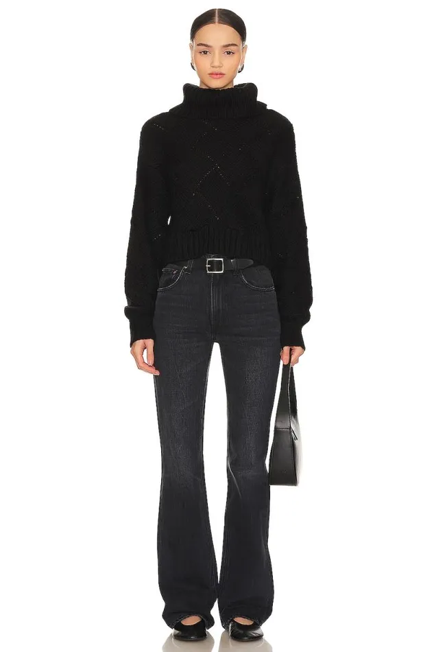 Lilah Turtleneck Black Women Lovers and Friends Sweaters and Knits