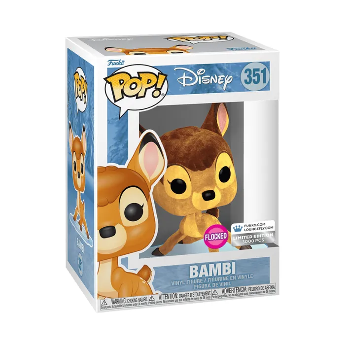 Limited Edition Bundle Exclusive 8211 Bambi On Ice Lenticular Mini Backpack And Pop Bambi Flocked Unisex Loungefly Backpacks