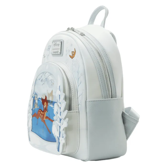 Limited Edition Bundle Exclusive 8211 Bambi On Ice Lenticular Mini Backpack And Pop Bambi Flocked Unisex Loungefly Backpacks