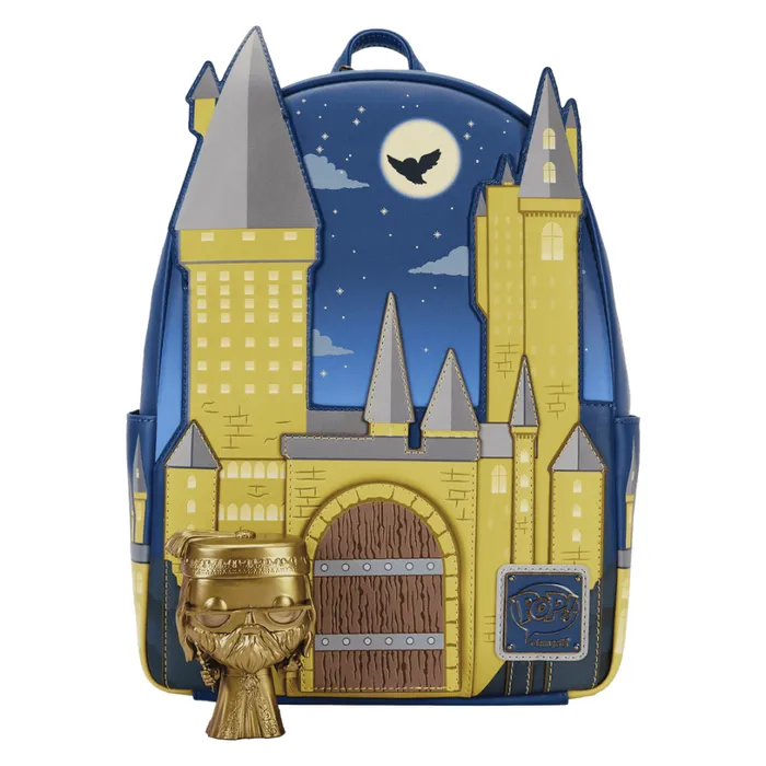 Limited Edition Hogwarts School Of Witchcraft And Wizardry Albus Dumbledore Pop and Bag Bundle Unisex Loungefly Backpacks Limited Edition Hogwarts School Of Witchcraft And Wizardry Albus Dumbledore Pop and Bag Bundle Unisex Loungefly Backpacks