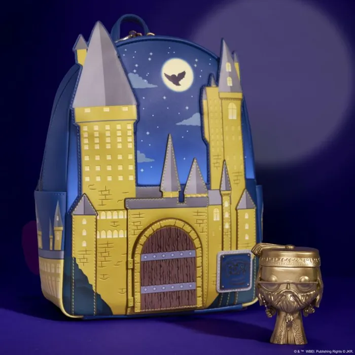 Limited Edition Hogwarts School Of Witchcraft And Wizardry Albus Dumbledore Pop and Bag Bundle Unisex Loungefly Backpacks
