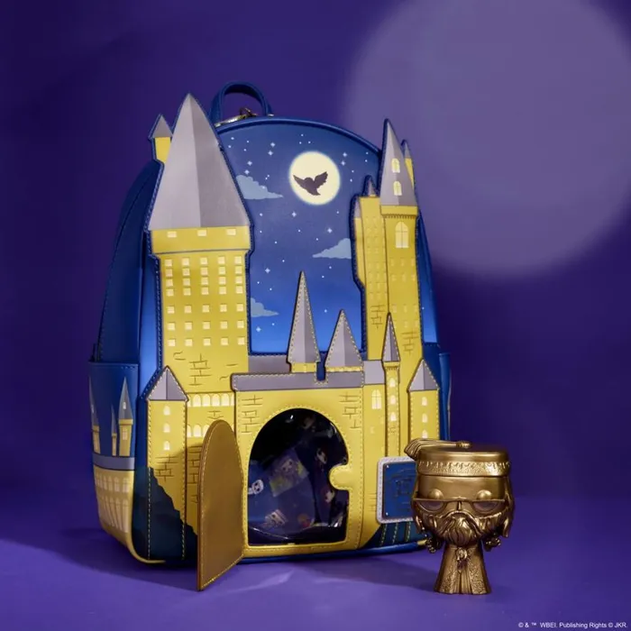 Limited Edition Hogwarts School Of Witchcraft And Wizardry Albus Dumbledore Pop and Bag Bundle Unisex Loungefly Backpacks