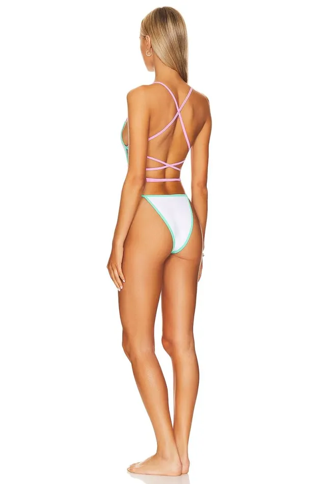 Living Life One Piece White Women Lovers and Friends Swimsuits and CoverUps