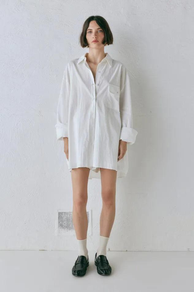 Long Sleeve Women VRG GRL June Shirt White